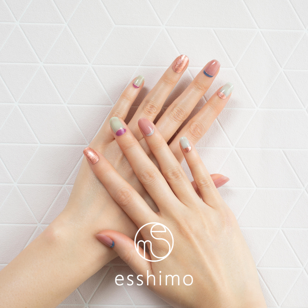 ハンドネイル　esshimo ネイルシール　３点セット esshimo(エッシーモ)