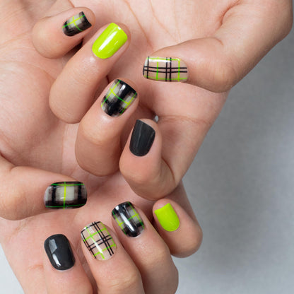 Black Neon Check